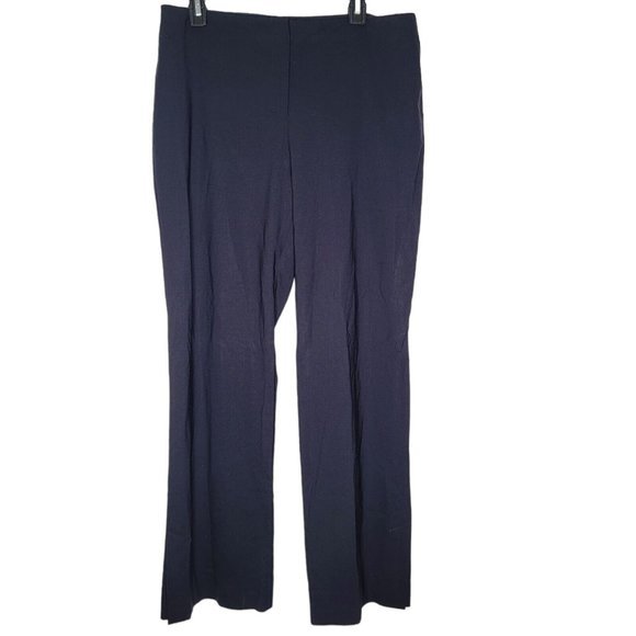 MM. LAFLEUR Size 14 Navy Blue Wide Leg Women's Pants‎ FLAW - Picture 1 of 5